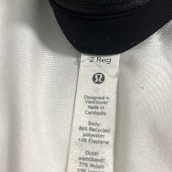 Green and Black print Lululemon Shorts - Picture 2 of 5